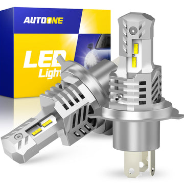 Autoone Headlight Bulb H4 HB2 9003 LED Headlight Bulb 12000LM 6000K White 2 PCS